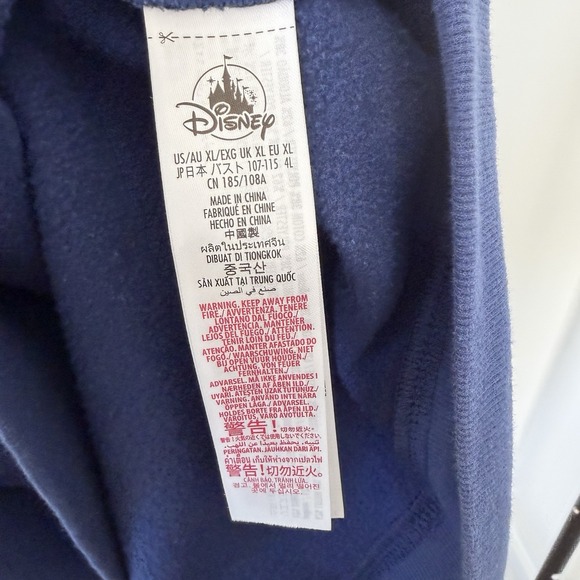 Walt Disney World 50th Anniversary Hoodie Adult XL Sweatshirt Navy Blue Mickey - Picture 6 of 6